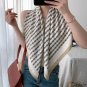 Spring and summer new 90cm large square scarf women shawl satin twill simulation silk printing silk 
