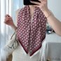 Spring and summer new 90cm large square scarf women shawl twill silk silk printing scarf scarf with
