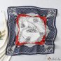 Small square scarf silk scarf female spring and summer new chain printing square scarf satin scarf s
