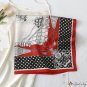 Small square scarf silk scarf female spring and summer new chain printing square scarf satin scarf s