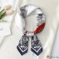 Small square scarf silk scarf female spring and summer new chain printing square scarf satin scarf s