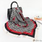 Silk scarf female summer new French vintage scarf printing large square scarf 90cm headscarf