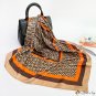 Silk scarf female summer new French vintage scarf printing large square scarf 90cm headscarf