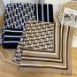 Spring and summer new 90cm large square scarf women shawl satin twill simulation silk printing silk