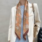 New 90cm twill silk scarf female fashion large square scarf decorative neckerchief scarf headscarf