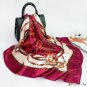 Silk scarf female spring and summer new chain printing large square scarf headscarf scarf shawl