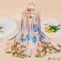 New satin silk scarf female new scarf shawl fashion printing sarong beach towel