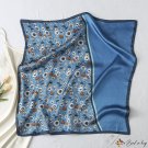 Colorful printing small silk scarf female 70cm square scarf summer new satin scarf shawl
