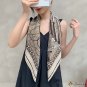 Twill silk silk scarf women 90cm large square shawl decorative headscarf printed scarf