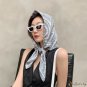 Twill silk silk scarf women 90cm large square shawl decorative headscarf printed scarf