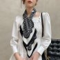 90cm twill silk large square scarf female new satin polka dot print silk scarf decorative scarf head