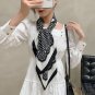 90cm twill silk large square scarf female new satin polka dot print silk scarf decorative scarf head