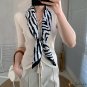 90cm twill silk large square scarf ladies printing silk scarf spring and summer new decorative scarf