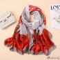 Spring and autumn fashion printing silk scarf female new sunshade beach towel dual-use scarf female 