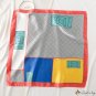 Silk scarf female new color blocking print 70cm small square scarf satin scarf shawl