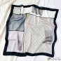 Silk scarf female new color blocking print 70cm small square scarf satin scarf shawl