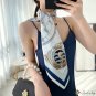 Spring and summer new satin 90cm large square scarf women shawl twill silk silk scarf sailboat print