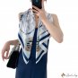Spring and summer new satin 90cm large square scarf women shawl twill silk silk scarf sailboat print