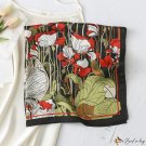 Silk scarf female new floral print small square scarf satin scarf shawl
