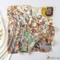 Silk scarf female new floral print small square scarf satin scarf shawl