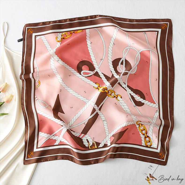 70cm printing small square scarf silk scarf female 70cm square scarf spring and summer new satin sca