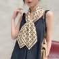Season new 90cm large square scarf female elegant twill silk printed silk scarf decorative headscarf