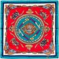 Silk scarf female new French vintage scarf printing large square scarf 90cm headscarf