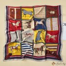 Silk scarf women ten horses printed long scarf spring and autumn new shawl sunshade sarong beach sca
