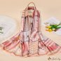 Silk scarf women ten horses printed long scarf spring and autumn new shawl sunshade sarong beach sca