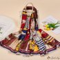 Silk scarf women ten horses printed long scarf spring and autumn new shawl sunshade sarong beach sca