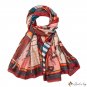 Silk scarf women ten horses printed long scarf spring and autumn new shawl sunshade sarong beach sca