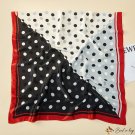 Silk scarf female polka dot print spring and autumn new shawl seaside sunshade sarong beach scarf sc