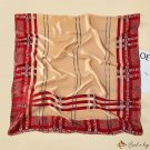Plaid silk scarf women spring and autumn new shawl long beach towel printed decorative sarong