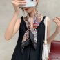 New 90cm large square scarf silk scarf women spring and autumn shawl decoration dual-use twill silk