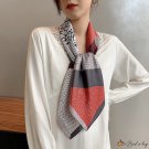 New 90cm large square scarf ladies satin twill simulation silk printing silk scarf scarf headscarf