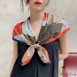 New 90cm large square scarf ladies satin twill simulation silk printing silk scarf scarf headscarf