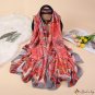 New medium-length silk scarf women spring and autumn fashion scarf long shawl daily with decorative 
