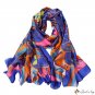 New medium-length silk scarf women spring and autumn fashion scarf long shawl daily with decorative 