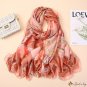 New imitation silk scarf female vacation silk scarf beach towel fashion printing sunshade shawl silk