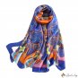 Autumn new shawl imitation silk scarf female printing sarong seaside sunshade beach scarf scarf