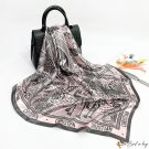 Spring and summer new 90cm large square scarf headscarf scarf women's printed silk scarf shawl