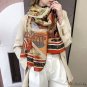 New silk satin long silk scarf female new scarf shawl dual-use fashion printing sarong