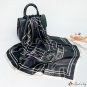 90cm silk scarf female summer new satin lines printed large square scarf headscarf scarf