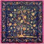 90cm square towel female spring and summer new satin headscarf retro printing silk scarf