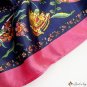 90cm square towel female spring and summer new satin headscarf retro printing silk scarf