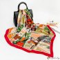 Silk scarf female new imitation silk scarf printing large square scarf headscarf