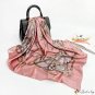 Silk scarf female new chain printing large square scarf ladies shawl headscarf
