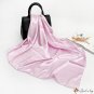 Pure color silk scarf female new turban simulation silk satin printing large square scarf shawl