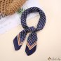 Silk scarf female decorative bird check print scarf twill imitation silk small neck scarf 70cm small