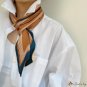 Fluttering small silk scarf summer new decorative double-layer small neckerchief female literary sma